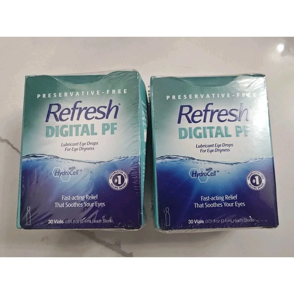 REFRESH DIGITAL PF Lubricant Eye Drops Individual Single Use Vials 30 x 2‎ Boxes